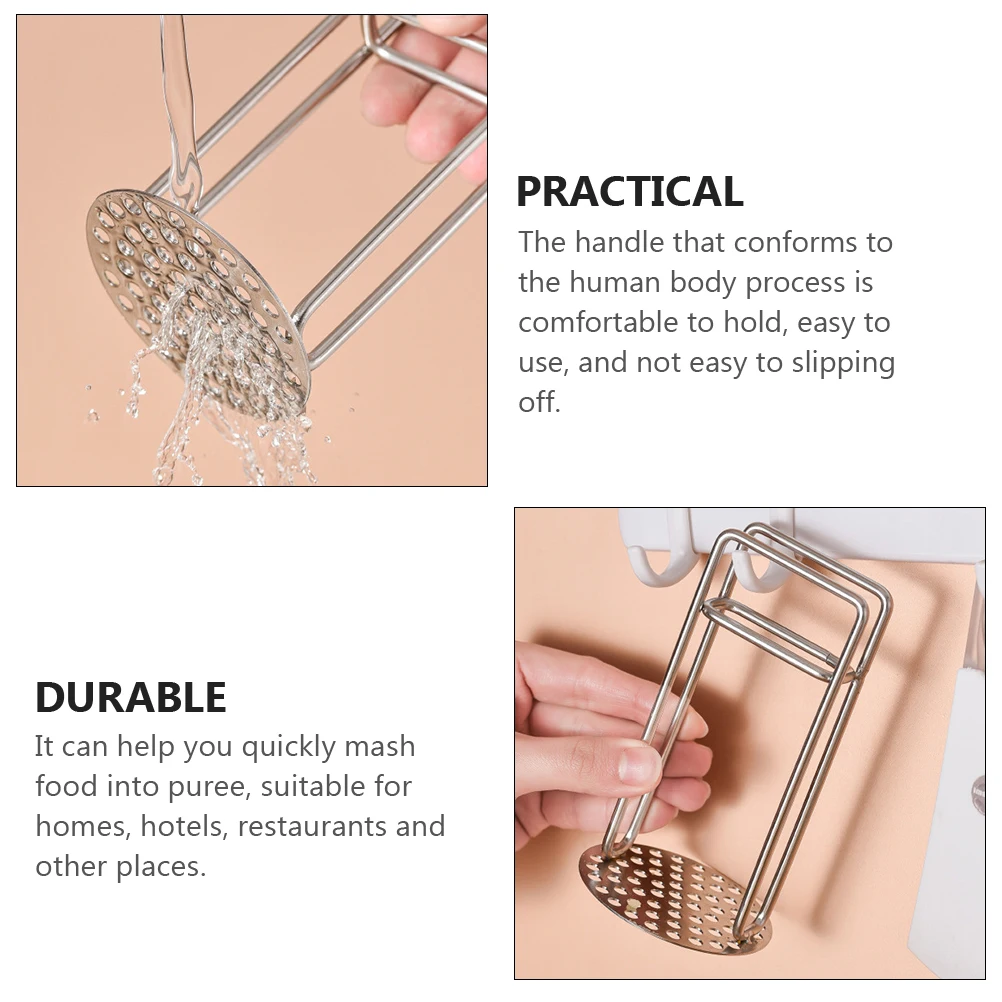 1pc Stainless Steel Potato Masher For Puree Fruit Vegetable Manual Food Presser Kitchen Gadget Multipurpose Crusher Home
1pc Stainless Steel Potato Masher For Puree Fruit Vegetable Manual Food Presser Kitchen Gadget Multipurpose Crusher Home