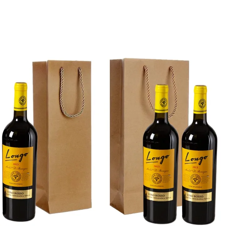 Kraft Paper Red Wine Hand Bag Wine Packing Bag Storage Bag Single/double Bottle Paper Wine Bag Gift Boxes for Wedding Birthday
Kraft Paper Red Wine Hand Bag Wine Packing Bag Storage Bag Single/double Bottle Paper Wine Bag Gift Boxes for Wedding Birthday