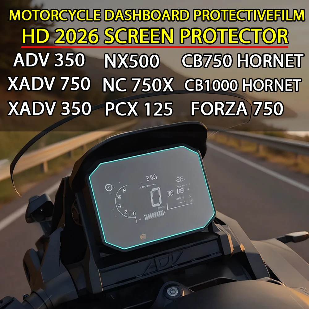 For Honda ADV 350 2026- Scratch Cluster Screen Dashboard CB650R FORZA 750 Motorcycle Protection Instrument Films Accessories
For Honda ADV 350 2026- Scratch Cluster Screen Dashboard CB650R FORZA 750 Motorcycle Protection Instrument Films Accessories