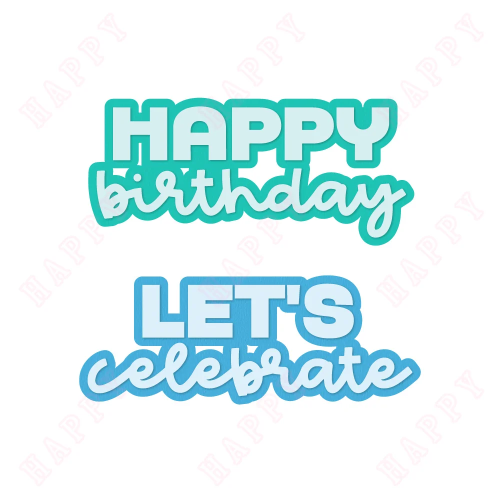Let's Celebrate, Happy Birthday Cutting Dies Scrapbooking Embossed Make Paper Card Album DIY Craft Decoration Greeting Card New
Let's Celebrate, Happy Birthday Cutting Dies Scrapbooking Embossed Make Paper Card Album DIY Craft Decoration Greeting Card New
