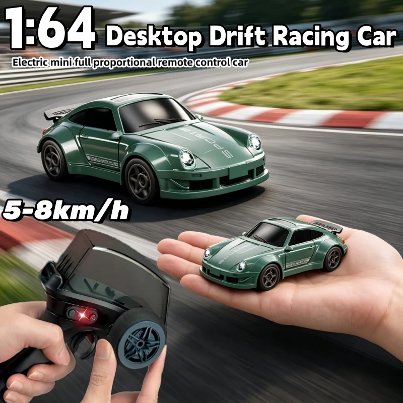 1/64 Mini Desktop Rc Drift Racing Vehicle 2.4G 4Wd Stunt Rc Car Toys with Light Sound 2 Speed Modes 5-8Km/h for Kids Hobby Gifts
1/64 Mini Desktop Rc Drift Racing Vehicle 2.4G 4Wd Stunt Rc Car Toys with Light Sound 2 Speed Modes 5-8Km/h for Kids Hobby Gifts