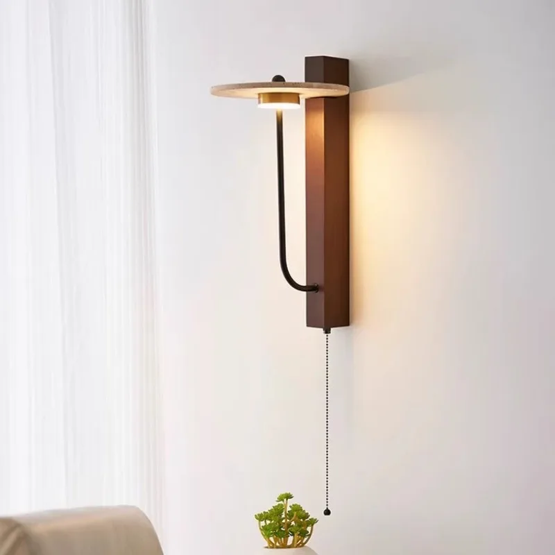 Yellow Cave Stone Wooden Bedside Wall Lamp Japanese Vintage Living Room Hotel Corridor Wall Lamps Home Decor
Yellow Cave Stone Wooden Bedside Wall Lamp Japanese Vintage Living Room Hotel Corridor Wall Lamps Home Decor
