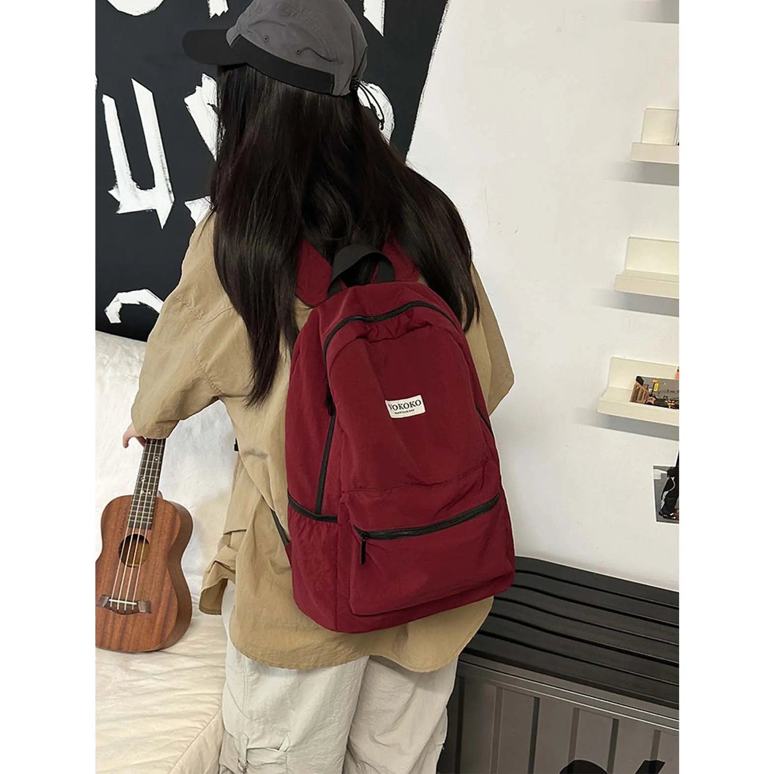 Small Fresh Solid Color Backpack for Female College Students, Outdoor Mountaineering Bag, Simple and Lightweight Travel Study Ba
Small Fresh Solid Color Backpack for Female College Students, Outdoor Mountaineering Bag, Simple and Lightweight Travel Study Ba