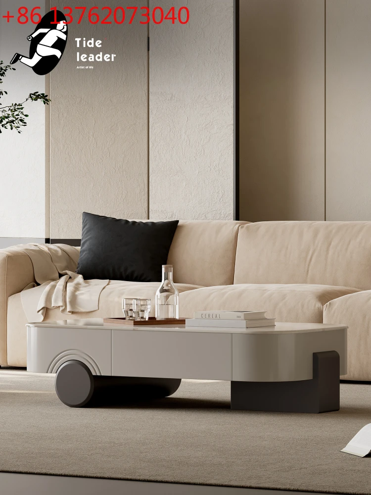 Minimalist marble coffee table living room home Italian artistic sense
Minimalist marble coffee table living room home Italian artistic sense