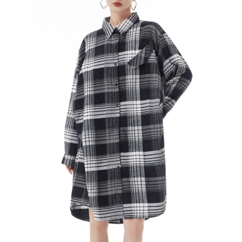 SuperAen Women's Autumn and Spring 2024 New Fashion Loose Lapel Collar Shirt Vintage Contrast Color Plaid Casual Shirt
SuperAen Women's Autumn and Spring 2024 New Fashion Loose Lapel Collar Shirt Vintage Contrast Color Plaid Casual Shirt
