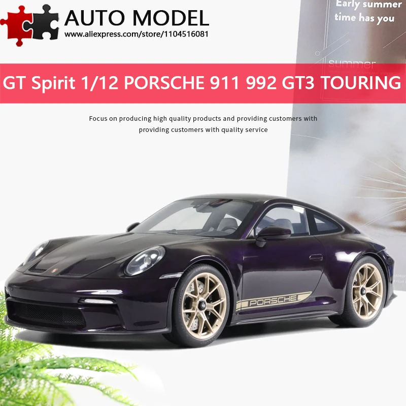 Коллекционная модель автомобиля Porsche 911 992 GT3 Touring 2021 года, имитация из смолы, лимитированная серия, фиолетовый цвет, в стиле GT Spirit, масштаб 1:12, статическая модель, игрушка для взрослых, подарок для мальчиков
Коллекционная модель автомобиля Porsche 911 992 GT3 Touring 2021 года, имитация из смолы, лимитированная серия, фиолетовый цвет, в стиле GT Spirit, масштаб 1:12, статическая модель, игрушка для взрослых, подарок для мальчиков