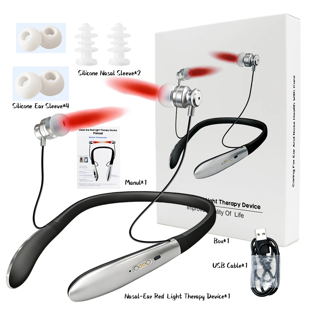 Portable Nasal and Ear Canal Laser Irradiator 650nm Two Modes Rechargeable Neck-hanging Ear Laser Irradiator Treatment Ear Laser
Portable Nasal and Ear Canal Laser Irradiator 650nm Two Modes Rechargeable Neck-hanging Ear Laser Irradiator Treatment Ear Laser
