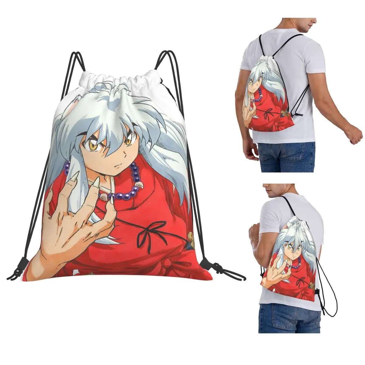 Inuyasha Anime Backpacks Portable Drawstring Bundle Pocket Sports Bag Book Bags for Travel School
Inuyasha Anime Backpacks Portable Drawstring Bundle Pocket Sports Bag Book Bags for Travel School