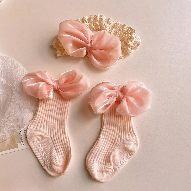 Kids Headband Socks Set Sweet Mesh Flower Hairbands Anti-Slip Cotton Long Sock Princess Girl Hair Accessories Kids Bow Headwear
Kids Headband Socks Set Sweet Mesh Flower Hairbands Anti-Slip Cotton Long Sock Princess Girl Hair Accessories Kids Bow Headwear
