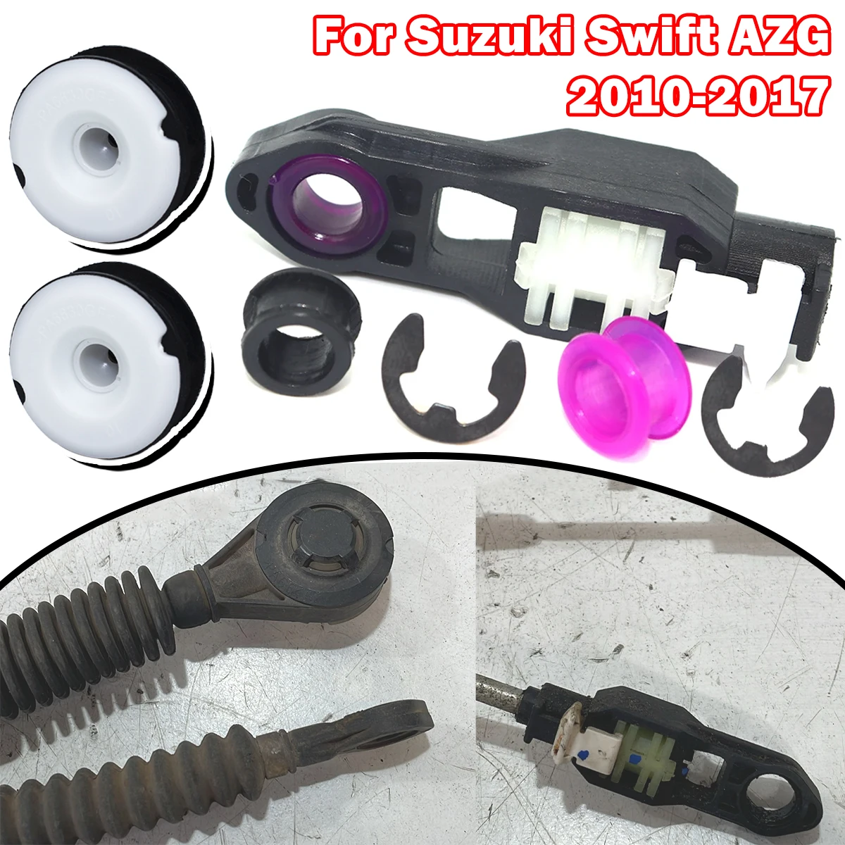 MT Gear Shift Cable Linkage End Rod Bushing For Suzuki Swift AZG Shifter Selector Kit 2010 2011 2012 2013 2014 2015 2016 2017
MT Gear Shift Cable Linkage End Rod Bushing For Suzuki Swift AZG Shifter Selector Kit 2010 2011 2012 2013 2014 2015 2016 2017