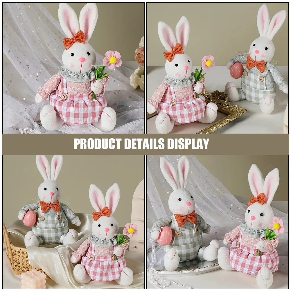 2Pcs Easter Bunny Rabbit Decorations Stable Material Colorful Cartoon Bunny Figures Ideal for Home Desktop Garden Easter Decor
2Pcs Easter Bunny Rabbit Decorations Stable Material Colorful Cartoon Bunny Figures Ideal for Home Desktop Garden Easter Decor