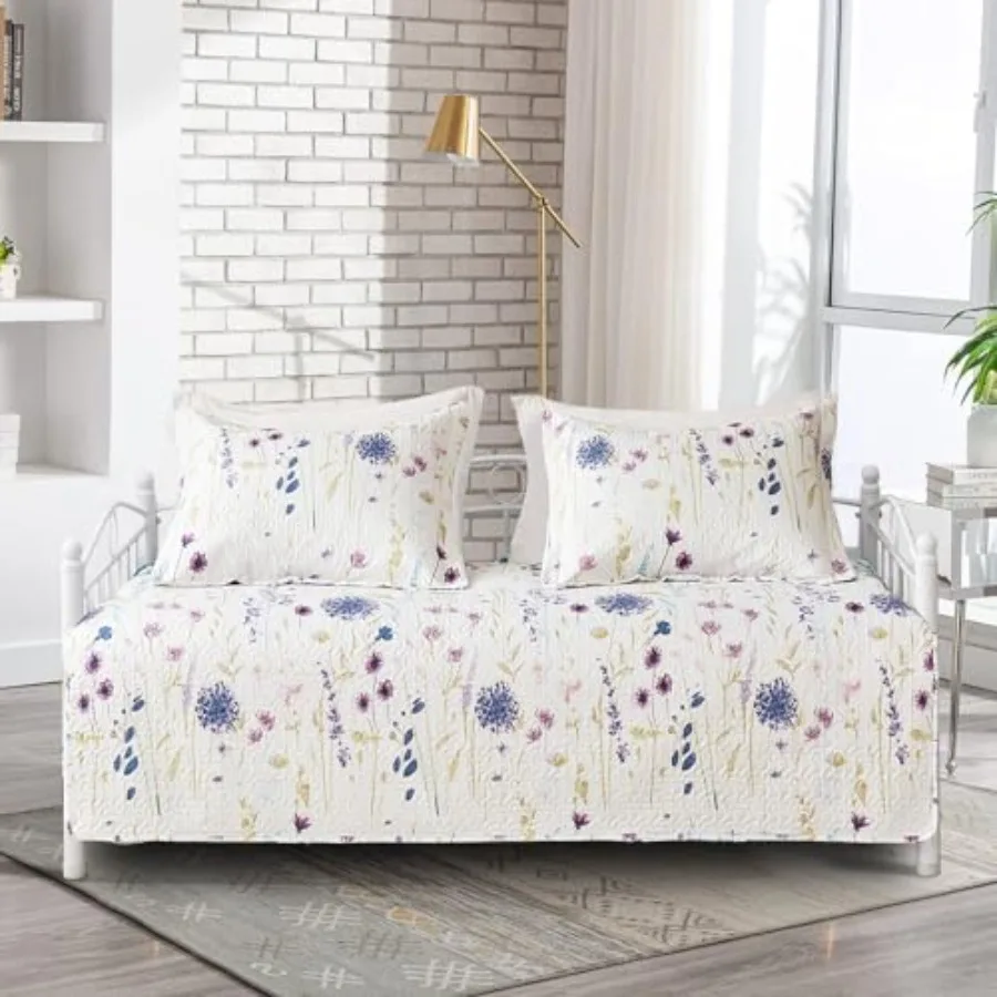 3 Pcs Floral Daybed Cover Set Twin Size Flower Sofa Cover Bedding Sets Double Side Bed Set for All Season Botanical Pattern Day
3 Pcs Floral Daybed Cover Set Twin Size Flower Sofa Cover Bedding Sets Double Side Bed Set for All Season Botanical Pattern Day