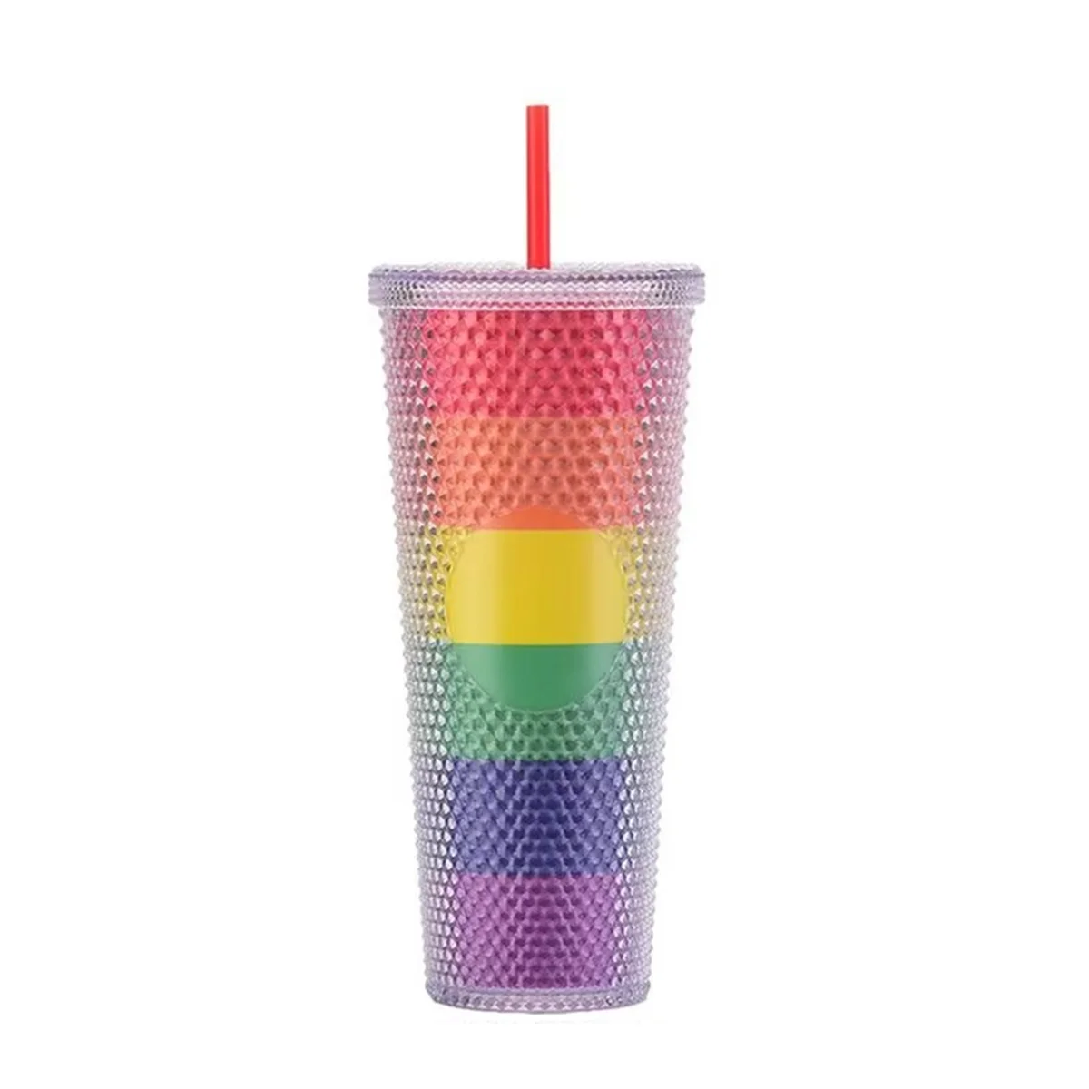 ABAB Tumbler with Removable Straw 24oz Rainbow Color Double Wall Straw Tumbler Wide Mouth Leak Proof Bottle for Outdoor Sport
ABAB Tumbler with Removable Straw 24oz Rainbow Color Double Wall Straw Tumbler Wide Mouth Leak Proof Bottle for Outdoor Sport