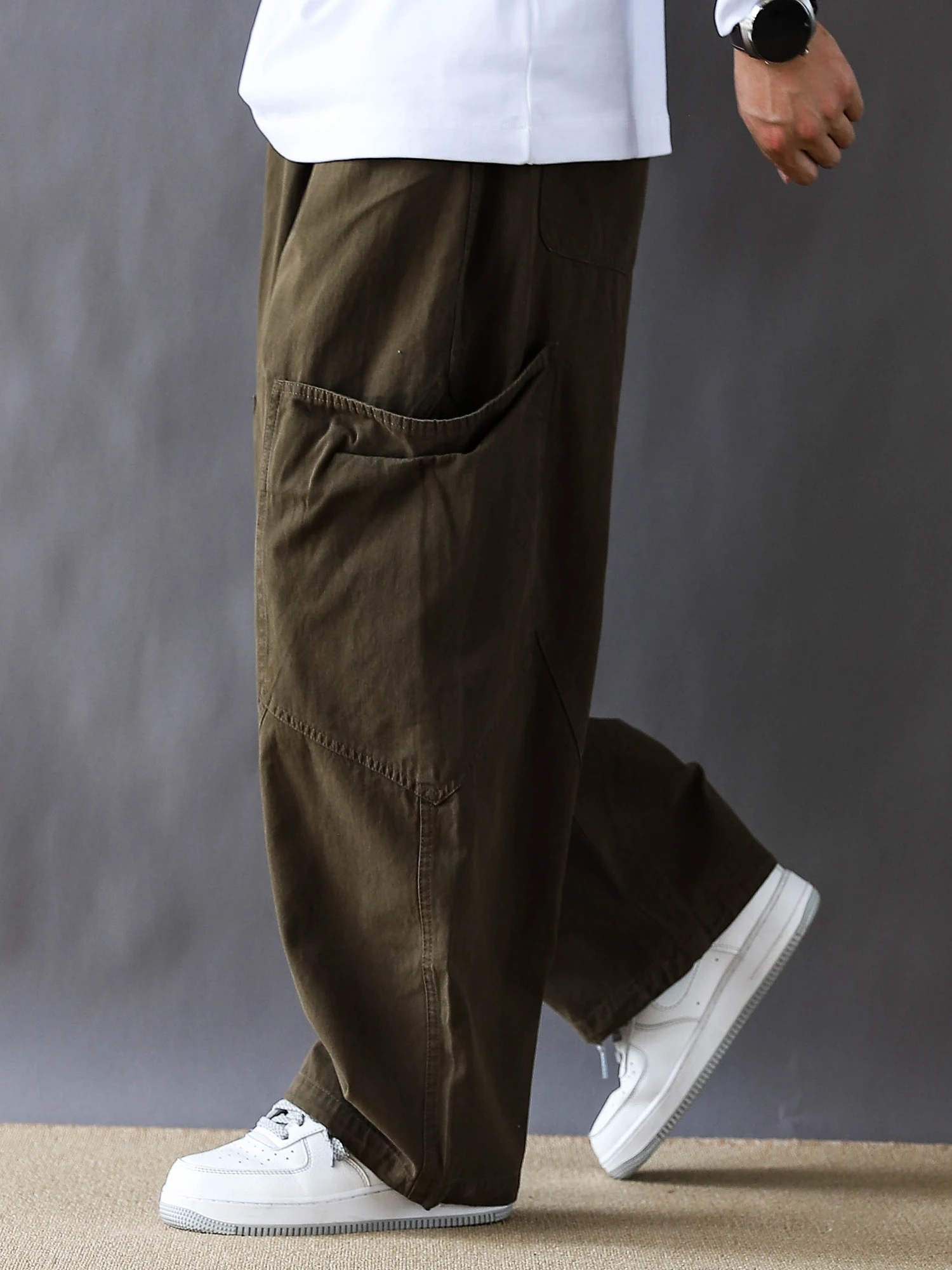 Loose Casual Pants New Autumn Loose Straight Leg Pants with kets Pure Color Decorative Trendy Brand Youth Active Sle
Loose Casual Pants New Autumn Loose Straight Leg Pants with kets Pure Color Decorative Trendy Brand Youth Active Sle