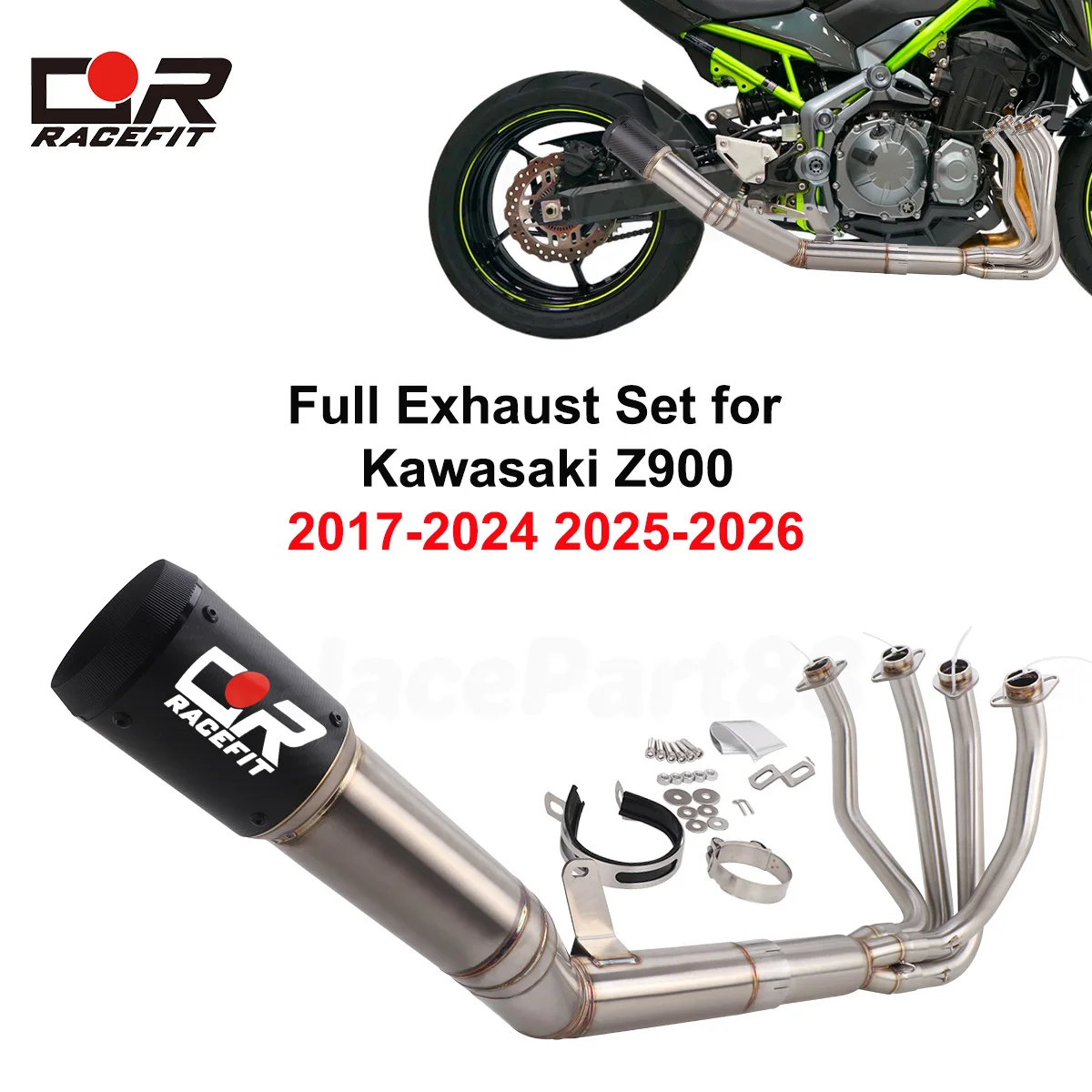 Motorcycle Exhaust Full System Muffler Front Header Pipe Slip-On Carbon Tips For Kawasaki Z900 2017-2024 2025 2026
Motorcycle Exhaust Full System Muffler Front Header Pipe Slip-On Carbon Tips For Kawasaki Z900 2017-2024 2025 2026