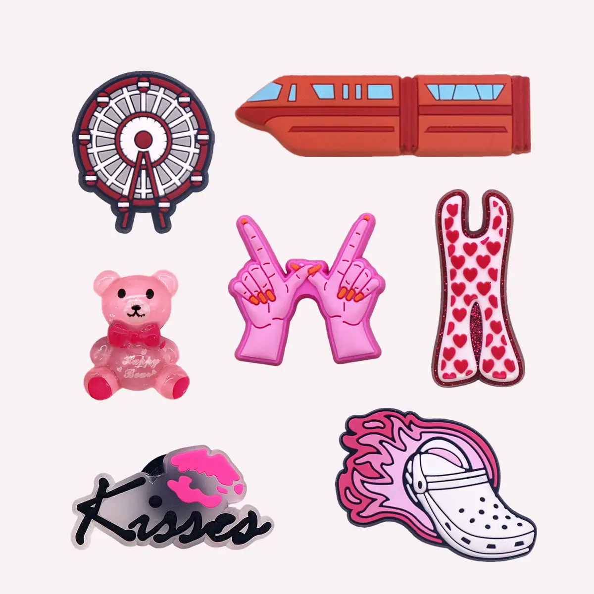1 шт. оригинальные подвески для обуви Sweet Journey из ПВХ, аксессуары, розовый медведь Тедди, колесо обозрения, украшения для обуви с отверстиями
1 шт. оригинальные подвески для обуви Sweet Journey из ПВХ, аксессуары, розовый медведь Тедди, колесо обозрения, украшения для обуви с отверстиями