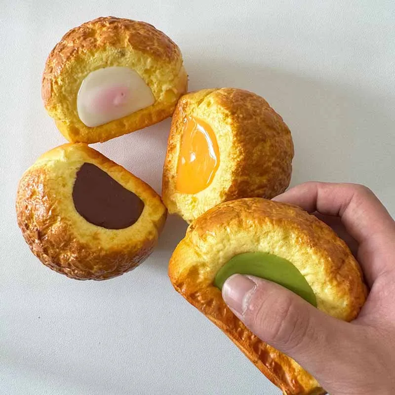 Simulation Food Play Cream Pufff Bread Toys PU Slow Rebound Toy Soft Office Stress Relief Toy Pinch Music Fidget Toy Funny Gifts
Simulation Food Play Cream Pufff Bread Toys PU Slow Rebound Toy Soft Office Stress Relief Toy Pinch Music Fidget Toy Funny Gifts
