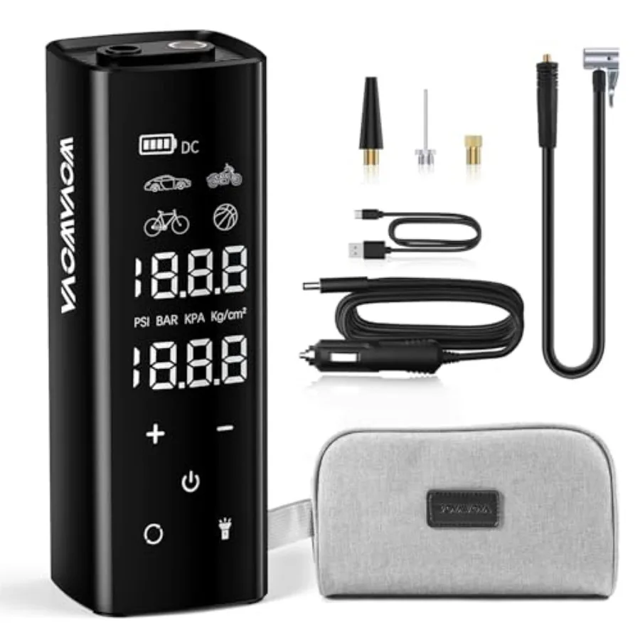 Tire lnflator Portable Air Compressor 150PSI Cordless and 4X Faster Inflation 12000 mAh Air Pump 7.4" Touch Full Screen Tire Pu
Tire lnflator Portable Air Compressor 150PSI Cordless and 4X Faster Inflation 12000 mAh Air Pump 7.4" Touch Full Screen Tire Pu