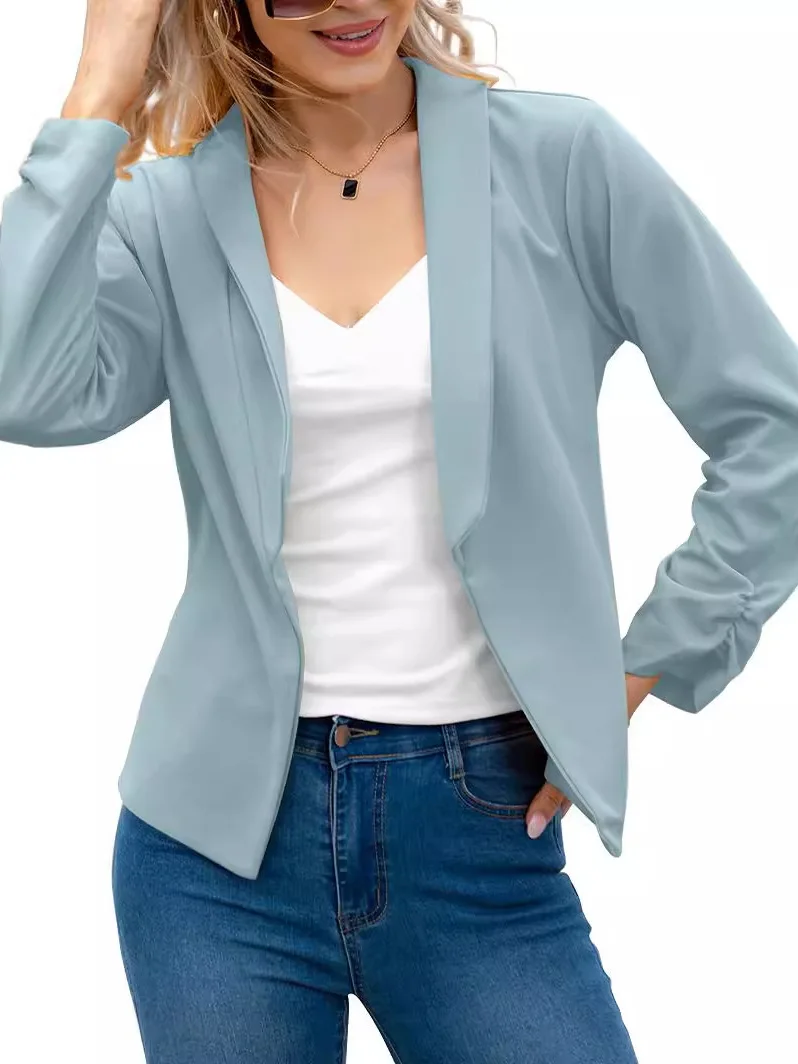 Fashionable Double Layered Women's Outerwear Spring Summer Autumn Trendy Lapel Suiting Commute Style Long Sleeve Cotton Blend
Fashionable Double Layered Women's Outerwear Spring Summer Autumn Trendy Lapel Suiting Commute Style Long Sleeve Cotton Blend