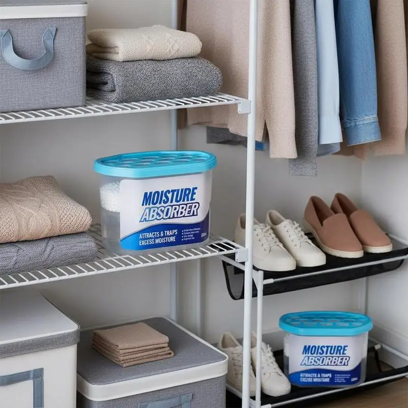 Air Dehumidifying Packets 10.8 oz For Bathroom Closet Kitchen, Odorless Excess Moisture Removal 6 Packs High Capacity Liquid Collector Containers
Air Dehumidifying Packets 10.8 oz For Bathroom Closet Kitchen, Odorless Excess Moisture Removal 6 Packs High Capacity Liquid Collector Containers