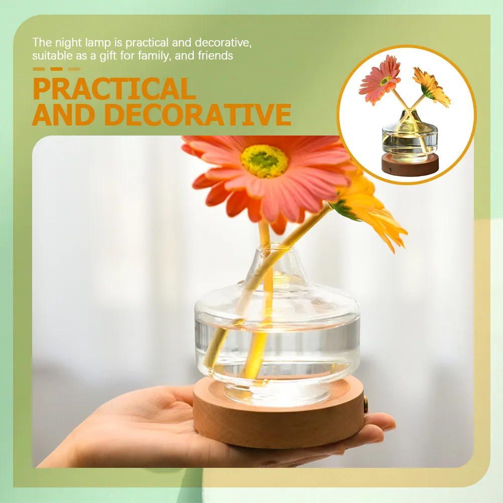 Набор из 1-го ночника-вазы: маленькая романтическая прикроватная лампа для спальни, декоративный креативный светильник для комнаты
Набор из 1-го ночника-вазы: маленькая романтическая прикроватная лампа для спальни, декоративный креативный светильник для комнаты