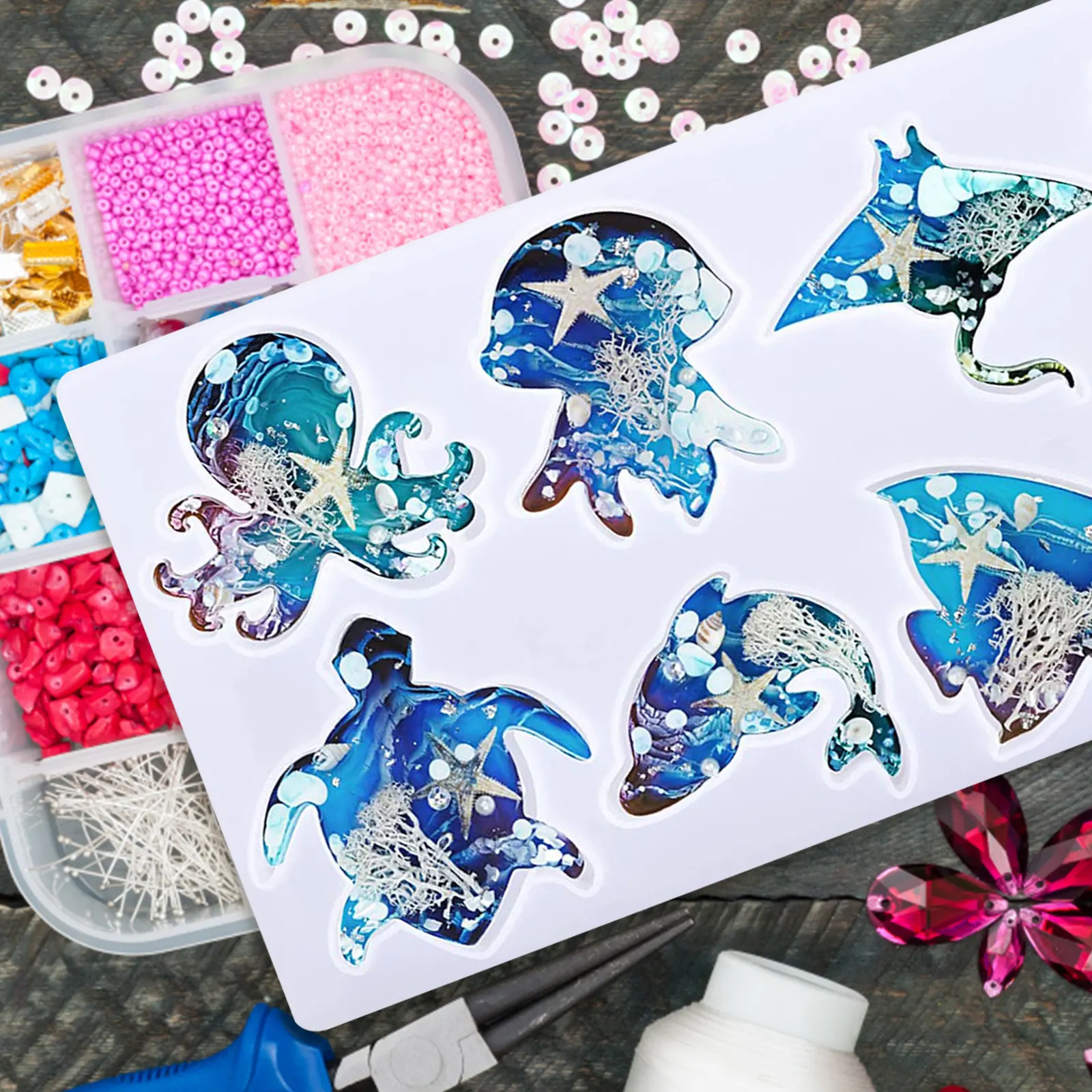 2Pcs Animal Silicone Mold DIY Craft Epoxy Resin Casting Non Stick Reusable Flexible Mould for Decor Handicraft Making
2Pcs Animal Silicone Mold DIY Craft Epoxy Resin Casting Non Stick Reusable Flexible Mould for Decor Handicraft Making