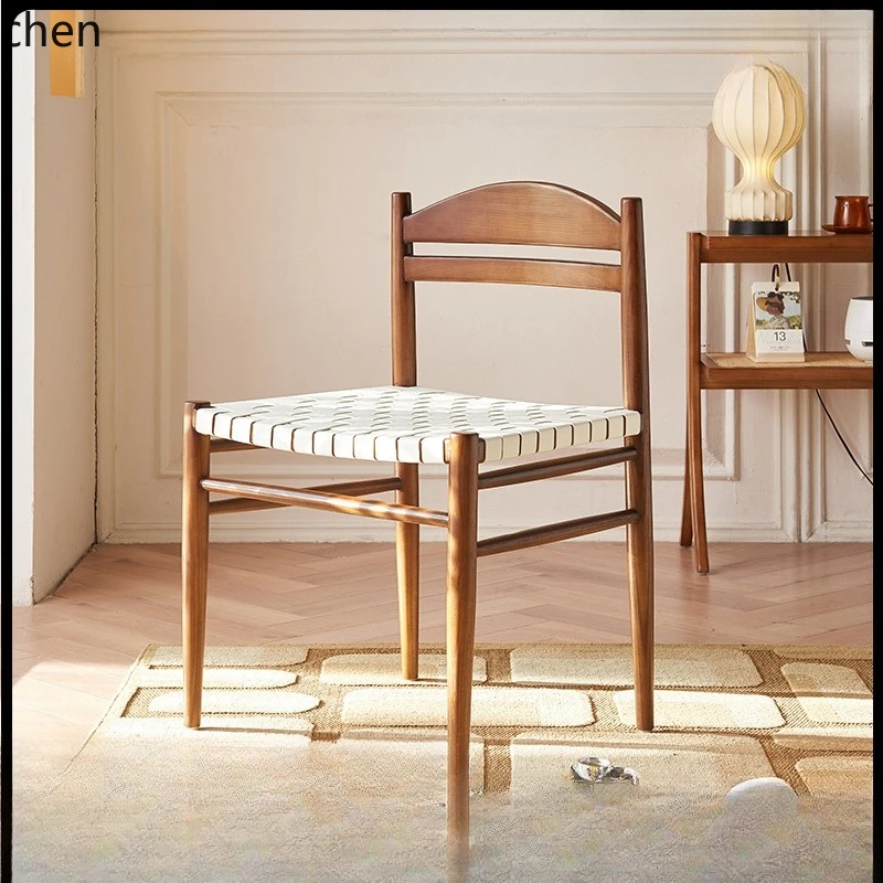 PYH Solid Wood Backrest Chair Vintage Hotel Dining Table Chair Minimalist Restaurant Saddle Leather Armchair
PYH Solid Wood Backrest Chair Vintage Hotel Dining Table Chair Minimalist Restaurant Saddle Leather Armchair