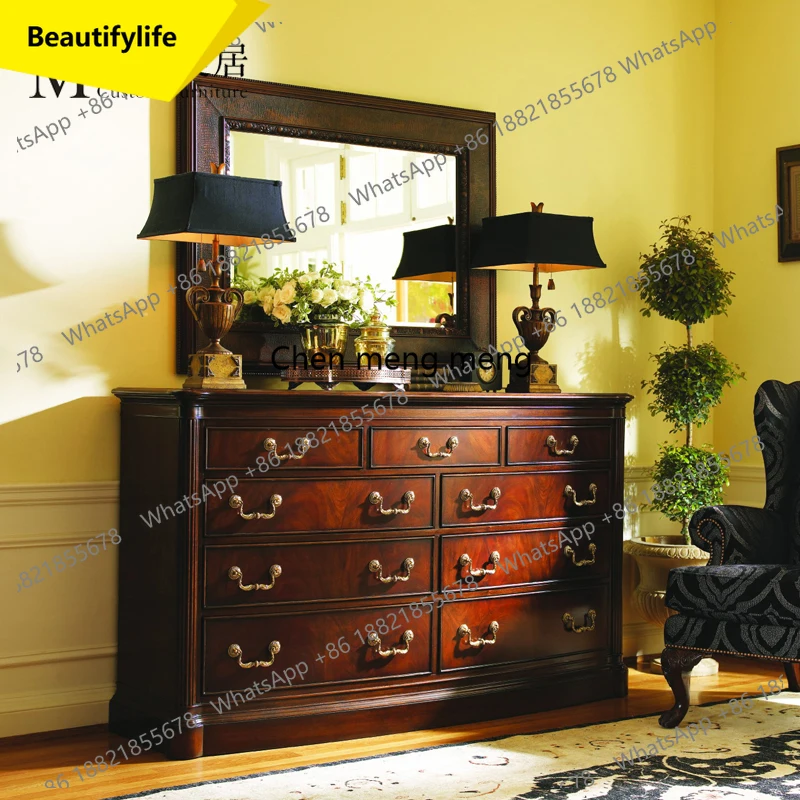 A38 Solid wood bed chest retro reddish brown bedroom environmentally friendly furniture American
A38 Solid wood bed chest retro reddish brown bedroom environmentally friendly furniture American