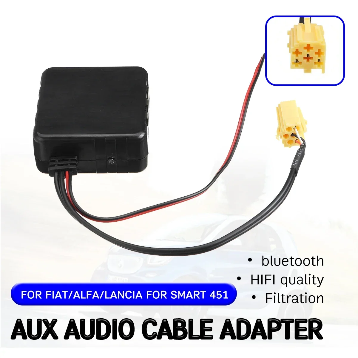 Кабель-адаптер Bluetooth Aux-приемника, качество Hi-Fi для 6-контактного аудио CD, головное устройство для Alfa Romeo 159 для Fiat Grande Punto
Кабель-адаптер Bluetooth Aux-приемника, качество Hi-Fi для 6-контактного аудио CD, головное устройство для Alfa Romeo 159 для Fiat Grande Punto