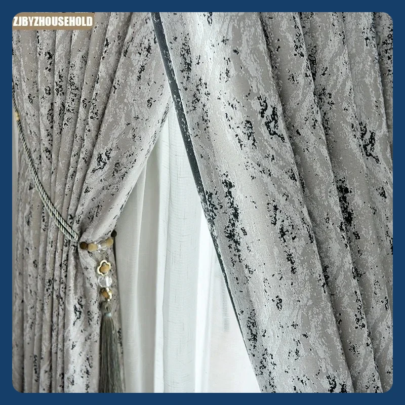 Scandinavian Curtains for Living Dining Room Bedroom Textured Jacquard Gray Embroidery Blackout Cotton Blackout Classic Shutter
Scandinavian Curtains for Living Dining Room Bedroom Textured Jacquard Gray Embroidery Blackout Cotton Blackout Classic Shutter