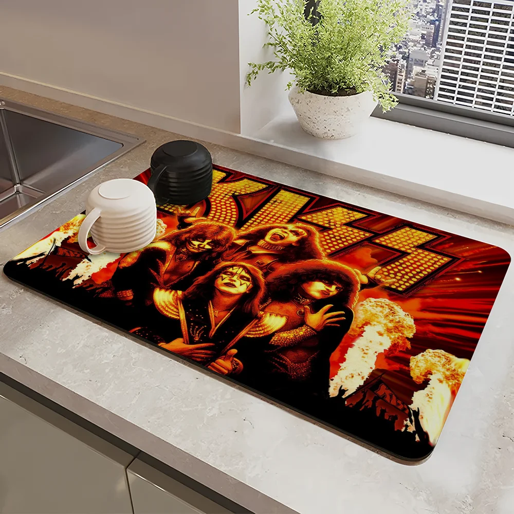Retro-K-KISS Rock Band Draining Pad Drying Mat For Kitchen Bar Coffee Dishes Rubber Quick Drying Water Absorbent Anti-slip Mat
Retro-K-KISS Rock Band Draining Pad Drying Mat For Kitchen Bar Coffee Dishes Rubber Quick Drying Water Absorbent Anti-slip Mat