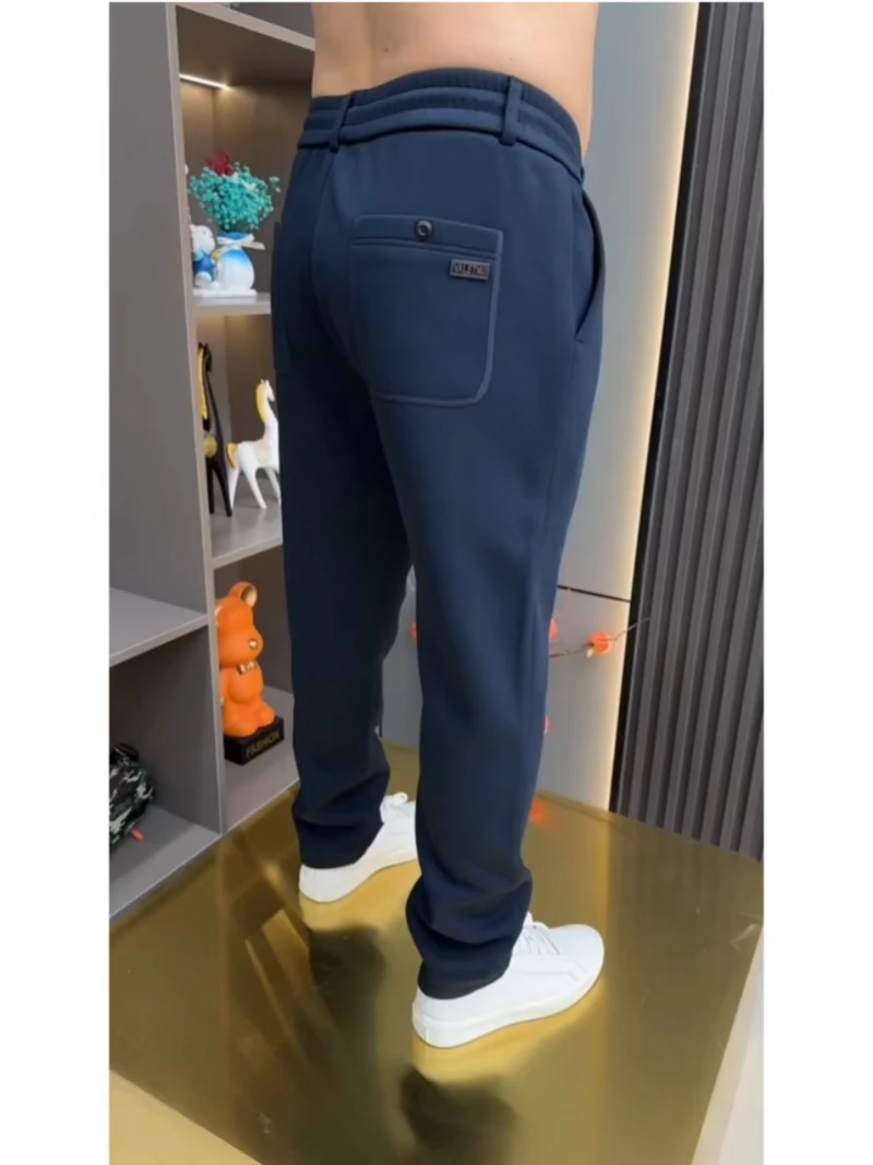 Men's Thiened Fce Lined Casual Pants Elastic Waist Straight Leg High Elastici Faionable Autumn Winter Pure Color Swe...
Men's Thiened Fce Lined Casual Pants Elastic Waist Straight Leg High Elastici Faionable Autumn Winter Pure Color Swe...