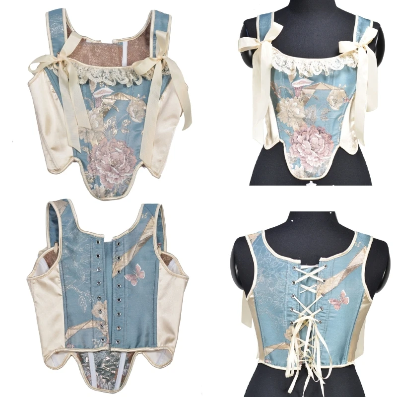 Tie Up Corset TankTop for Women Slimming Body Shaper LaceUp Tied Waist Trainer Girdle Teens Girl LolitaStyle Bustier M6CD
Tie Up Corset TankTop for Women Slimming Body Shaper LaceUp Tied Waist Trainer Girdle Teens Girl LolitaStyle Bustier M6CD