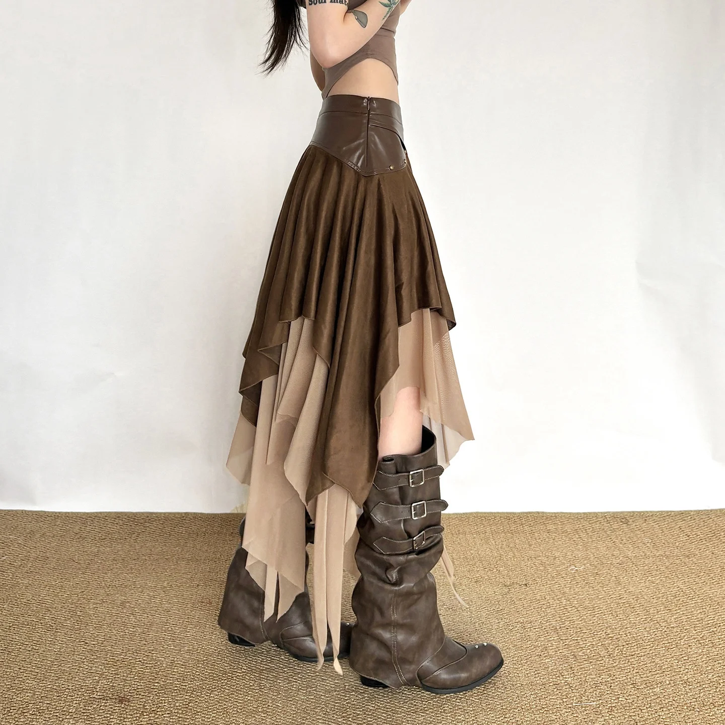 Gothic Subculture Skirt Women's Retro Industrial Style Dark Cross-Border Summer 2026 Half-length Skirts for Teens
Gothic Subculture Skirt Women's Retro Industrial Style Dark Cross-Border Summer 2026 Half-length Skirts for Teens