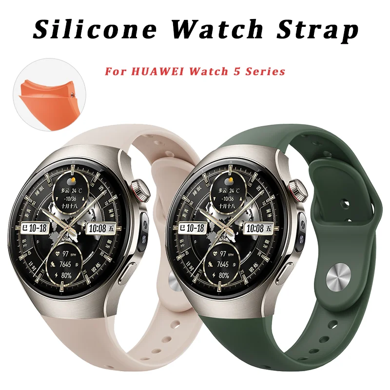 Soft Silicone Watch Strap For Huawei Watch 5 46MM No Gaps Sport Band Bracelet For Huawei Watch 5 42MM Wrist Band Watchbands
Soft Silicone Watch Strap For Huawei Watch 5 46MM No Gaps Sport Band Bracelet For Huawei Watch 5 42MM Wrist Band Watchbands