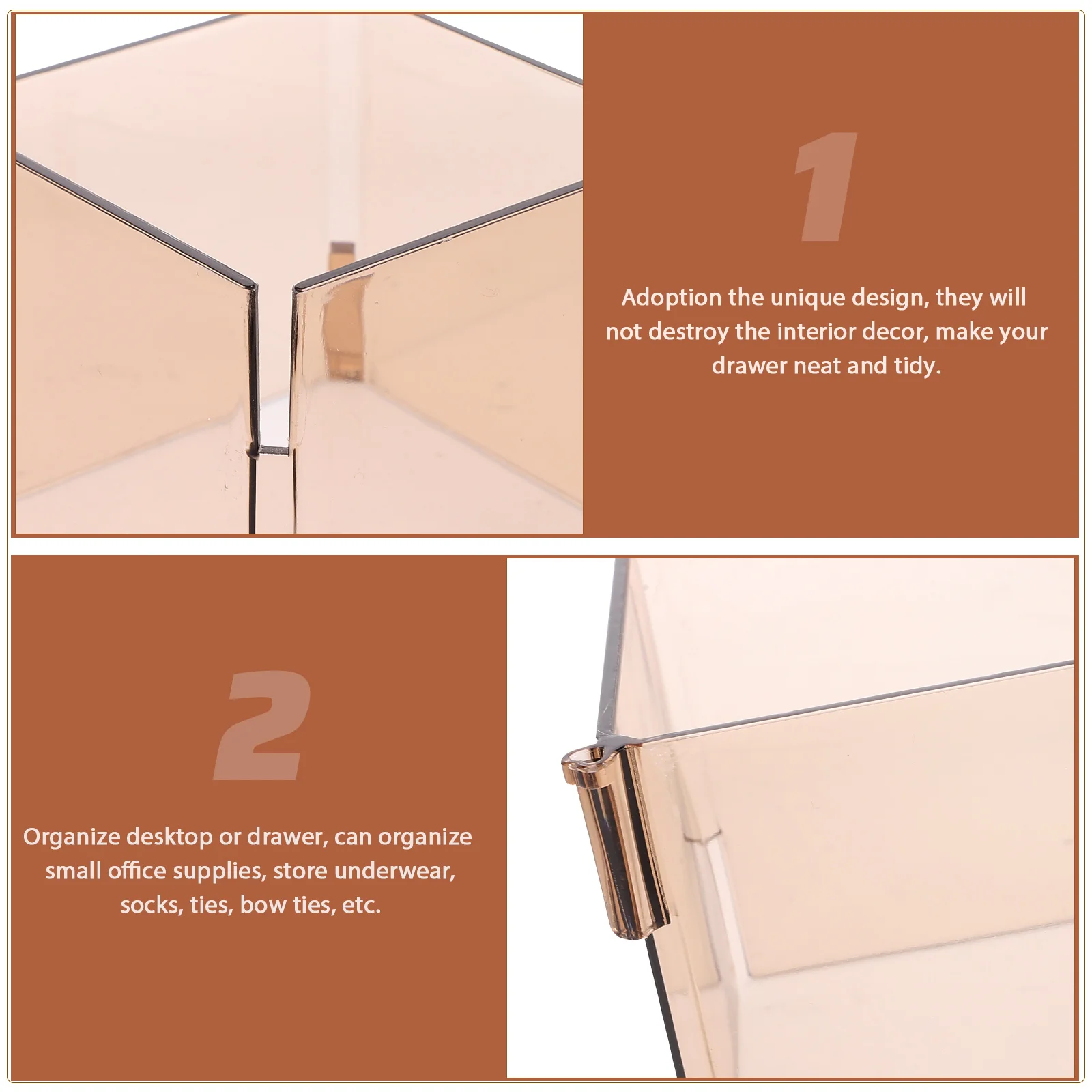 6pcs Drawer Partition Boxes Multi-Functional Plastic Divider Drawer Organizer Socks Underwear Storage Box Household Sundries
6pcs Drawer Partition Boxes Multi-Functional Plastic Divider Drawer Organizer Socks Underwear Storage Box Household Sundries
