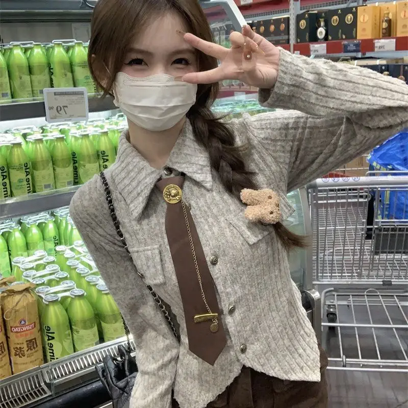 MEXZT Y2K рубашки с галстуком в стиле Харадзюку, женские винтажные укороченные блузки нестандартной формы, осень-зима, корейские элегантные тонкие топы с длинными рукавами, новые
MEXZT Y2K рубашки с галстуком в стиле Харадзюку, женские винтажные укороченные блузки нестандартной формы, осень-зима, корейские элегантные тонкие топы с длинными рукавами, новые