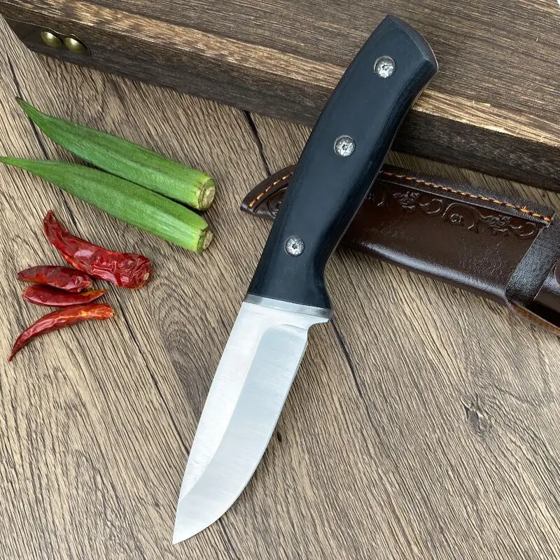 Y-START 5CR13MOV steel Blade Ebony + copper head Handle Artificial leather sheath scabbard Survival Hunting Knife-NS1721
Y-START 5CR13MOV steel Blade Ebony + copper head Handle Artificial leather sheath scabbard Survival Hunting Knife-NS1721