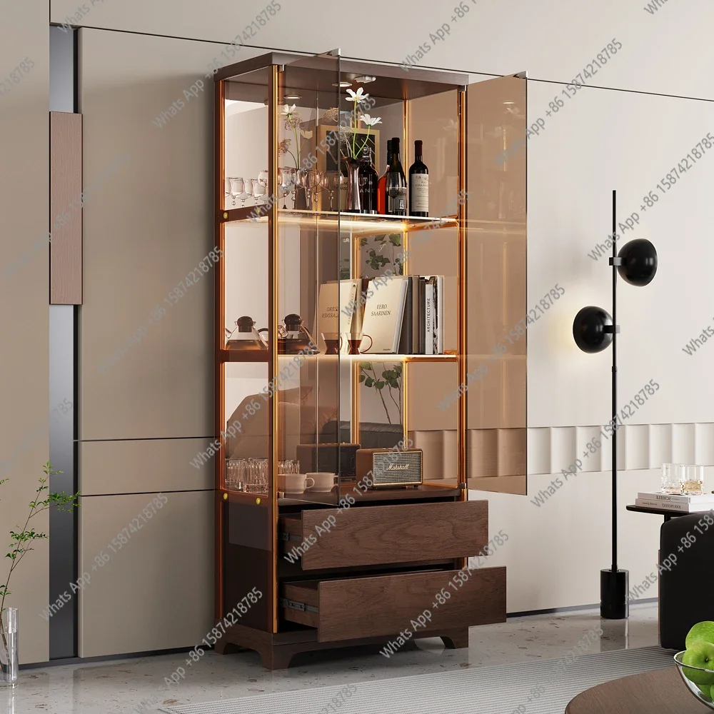 C Винный шкаф из цельного дерева, новый китайский стеклянный дверной шкаф-витрина с двойной дверью, бытовой шкаф с легким настенным стеклянным шкафом
C Винный шкаф из цельного дерева, новый китайский стеклянный дверной шкаф-витрина с двойной дверью, бытовой шкаф с легким настенным стеклянным шкафом