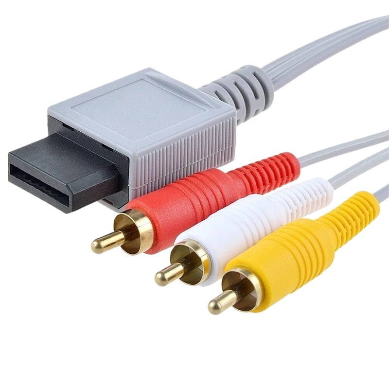 Новый композитный кабель 1,8 p позолоченный 3RCA Для Will, кабель м, 3 RCA для консоли контроллера Nintendo Wii, аудио, видео, AV-кабель
Новый композитный кабель 1,8 p позолоченный 3RCA Для Will, кабель м, 3 RCA для консоли контроллера Nintendo Wii, аудио, видео, AV-кабель