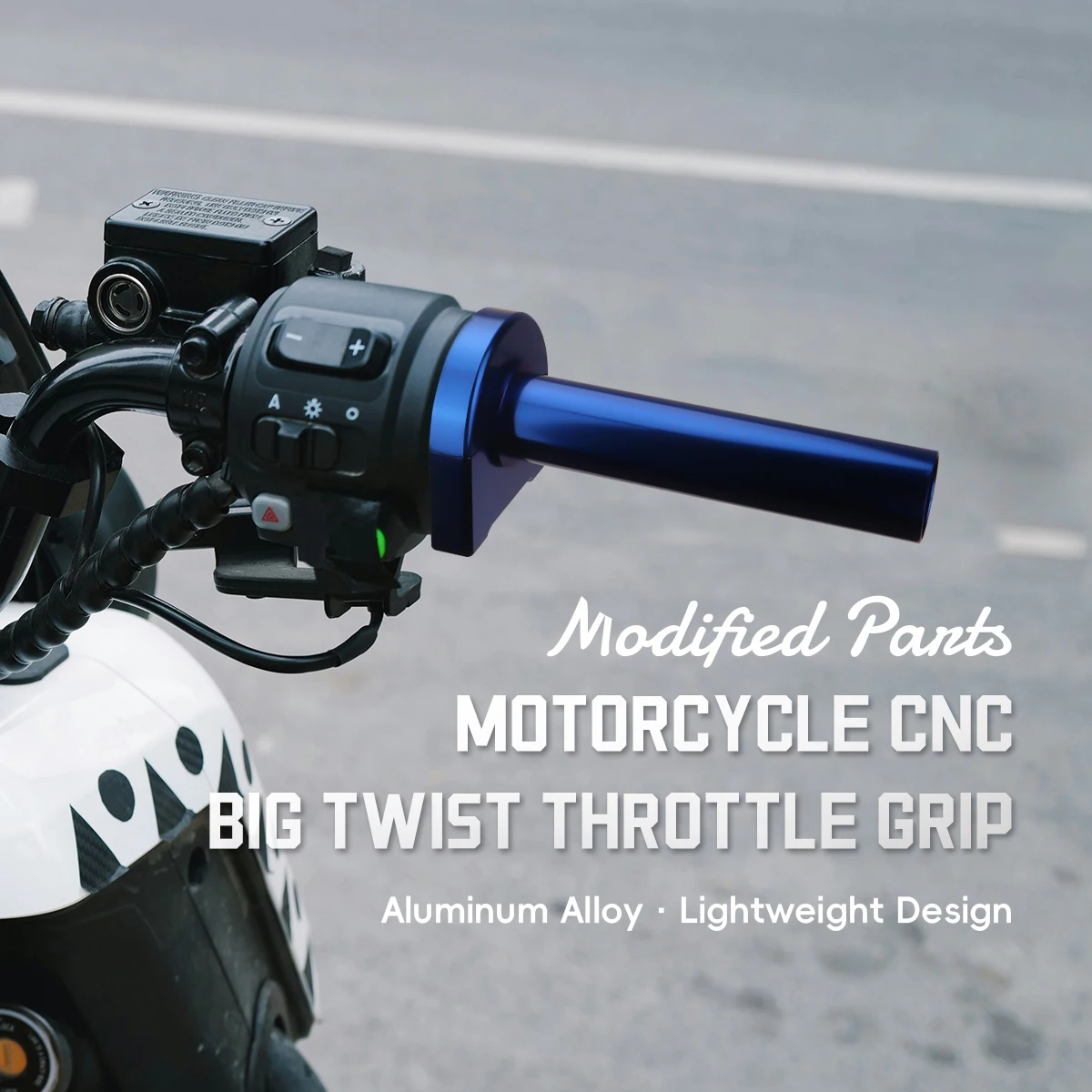 1PC Motorcycle Throttle Twist Grips 20.7MM CNC Aluminum Grip With Cable Accelerator Moped Scooter Handle Modification Parts
1PC Motorcycle Throttle Twist Grips 20.7MM CNC Aluminum Grip With Cable Accelerator Moped Scooter Handle Modification Parts