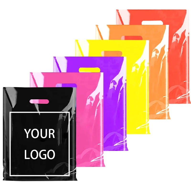 100 custom logo colored shopping bags with handles reusable shopping bags plastic gift bags
100 custom logo colored shopping bags with handles reusable shopping bags plastic gift bags