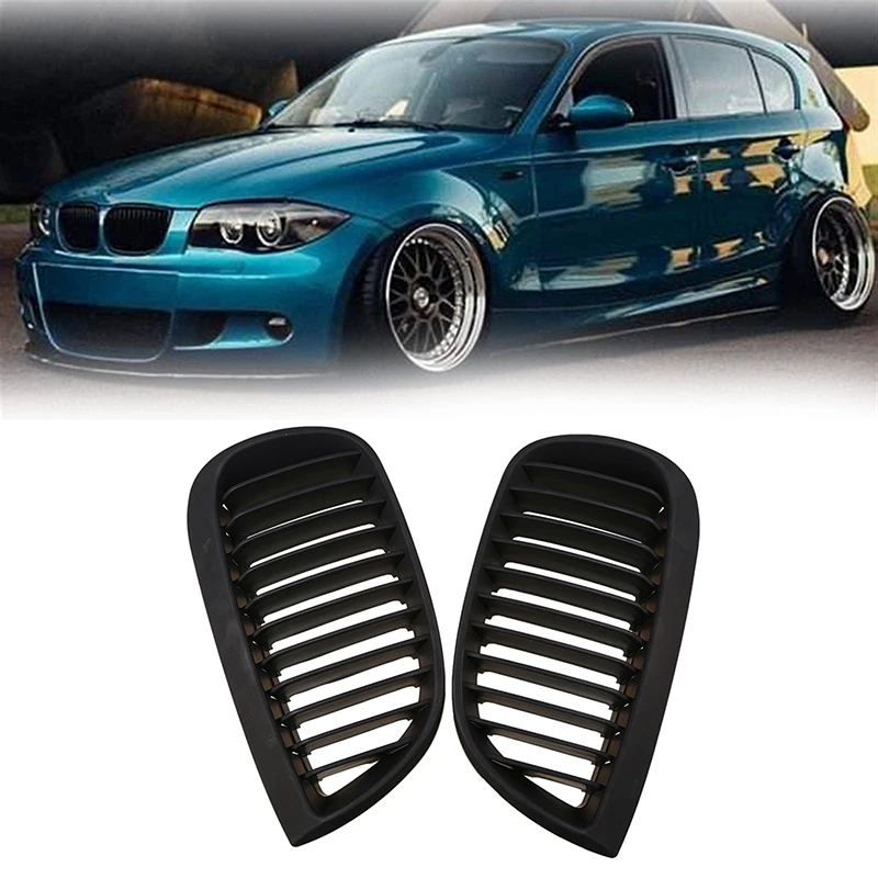 1 Pair Car Front Center Wide Kidney Hood Grilles Matte Black Grills For BMW 1-Series E87 5-door 2004 2005 2006 2007 Pre-facelift
1 Pair Car Front Center Wide Kidney Hood Grilles Matte Black Grills For BMW 1-Series E87 5-door 2004 2005 2006 2007 Pre-facelift