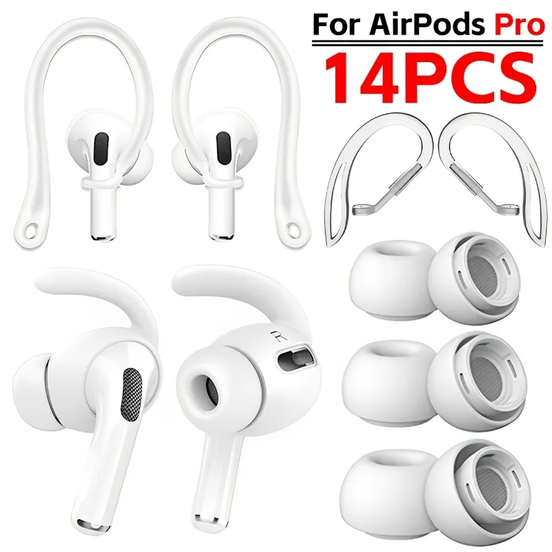 Soft Silicone in-Ear Eartips Hook for Apple Airpods Pro Protector Earplugs Anti Slip Ear Hooks Replacement Headphone Accessories
Soft Silicone in-Ear Eartips Hook for Apple Airpods Pro Protector Earplugs Anti Slip Ear Hooks Replacement Headphone Accessories