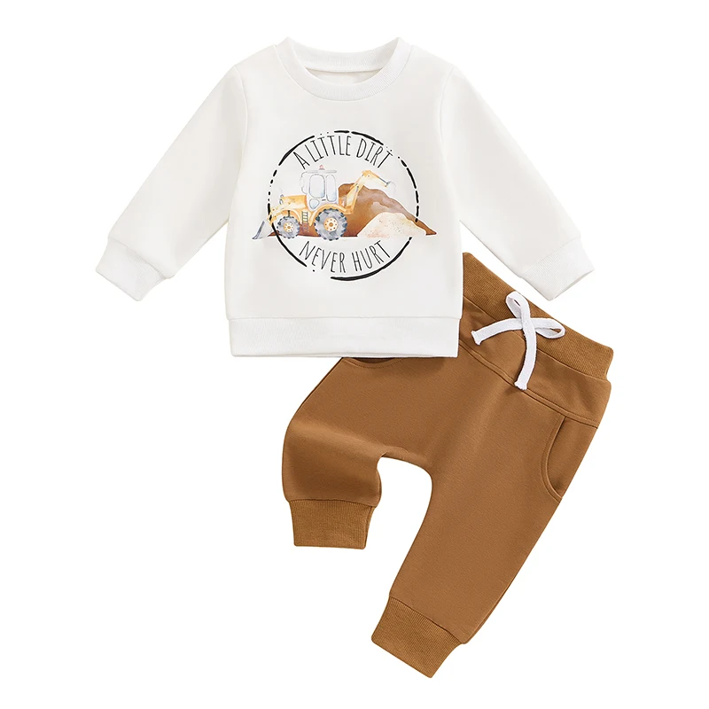 Toddler Baby Boy Fall Clothes Newborn Infant Boy Farmers Sweater 6 12 18 24M 3T Outfit Tractor Print Sweater Set
Toddler Baby Boy Fall Clothes Newborn Infant Boy Farmers Sweater 6 12 18 24M 3T Outfit Tractor Print Sweater Set
