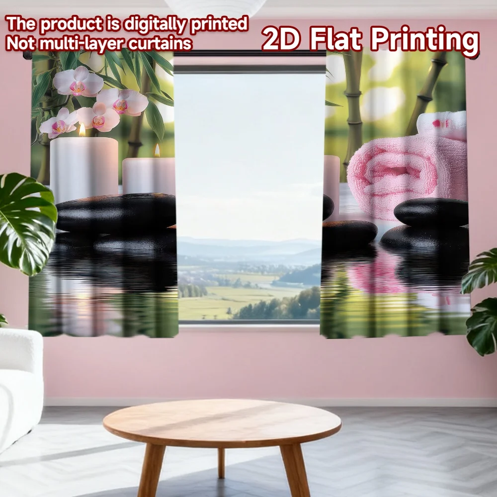 2D flat printing 2pcs Party Curtain Spa Relaxation Scene Digital Printed Polyester Drapes Holiday Decorations Perfect for All
2D flat printing 2pcs Party Curtain Spa Relaxation Scene Digital Printed Polyester Drapes Holiday Decorations Perfect for All