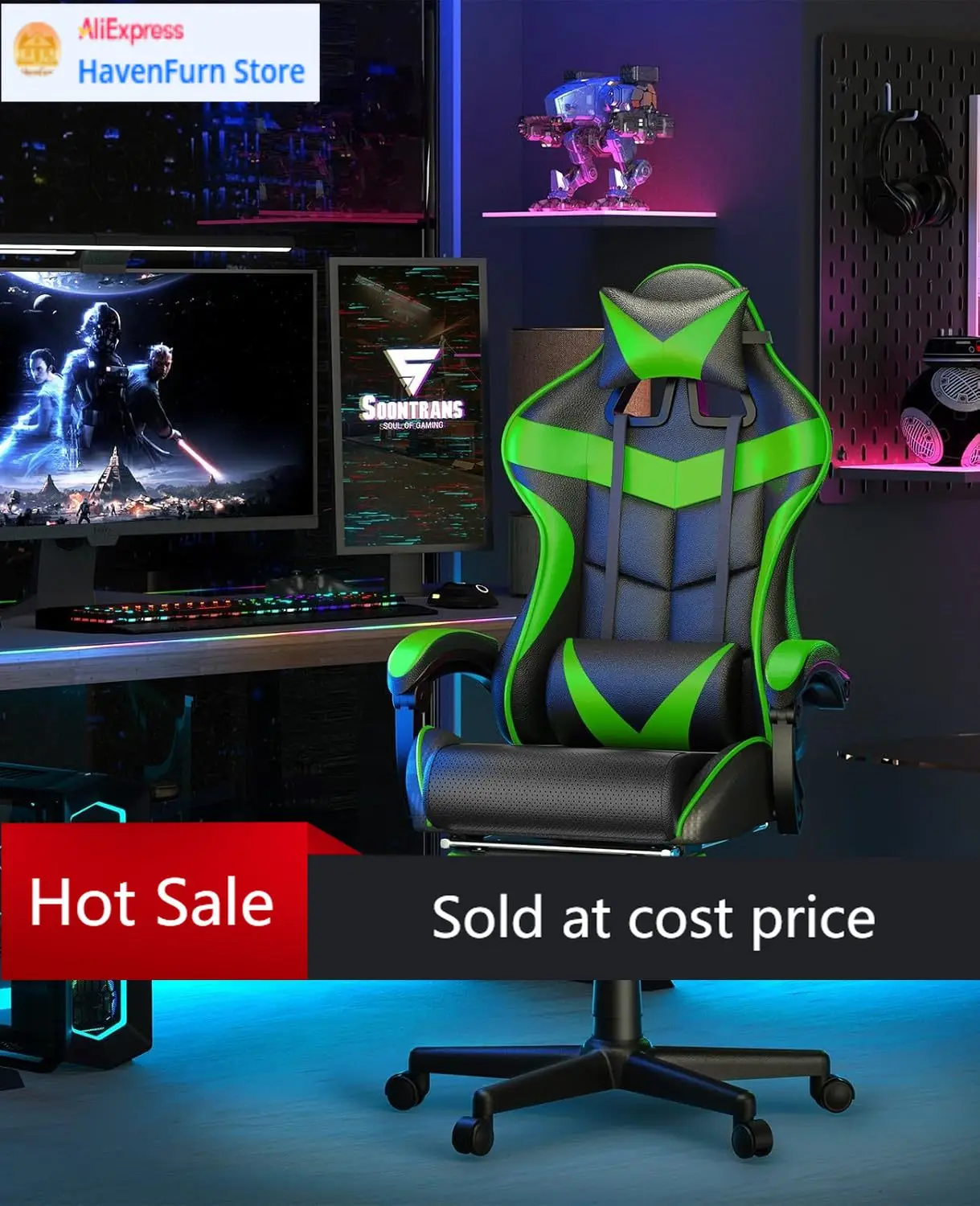 Activity priceGreen Gaming Chair with Footrest,Racing Gaming Chair,Computer Gamer Chair,Ergonomic Game Chair with Adjustable Hea
Activity priceGreen Gaming Chair with Footrest,Racing Gaming Chair,Computer Gamer Chair,Ergonomic Game Chair with Adjustable Hea