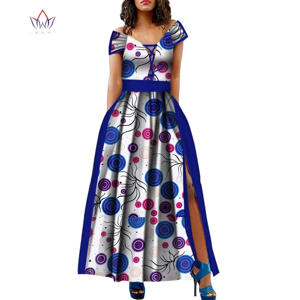 African Dresses Women Dashiki Ankara Deep V-neck Bandage High Waist Long Split Maxi Dress Fashion Print Clothing WY5215
African Dresses Women Dashiki Ankara Deep V-neck Bandage High Waist Long Split Maxi Dress Fashion Print Clothing WY5215