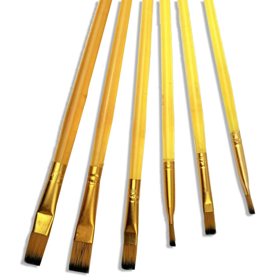 Premium 6-Piece Artist Paint Brush Set - Ultra-Durable Nylon Bristles for Acrylic, Watercolor, Oil & Body Painting
Premium 6-Piece Artist Paint Brush Set - Ultra-Durable Nylon Bristles for Acrylic, Watercolor, Oil & Body Painting