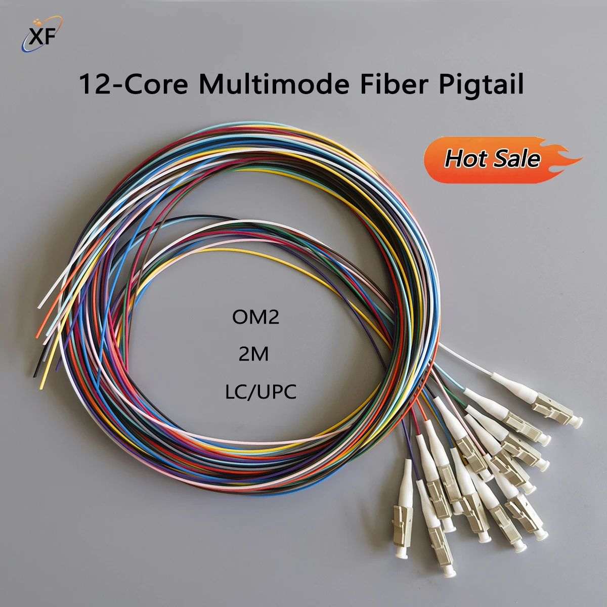 12 Colors OM2 50/125μm Optical Fiber Tail Cable 2M LC/UPC Multi-Mode Indoor FTTH High Quality 0.9mm Fiber Connector Pigtail
12 Colors OM2 50/125μm Optical Fiber Tail Cable 2M LC/UPC Multi-Mode Indoor FTTH High Quality 0.9mm Fiber Connector Pigtail